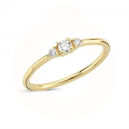 Nuran - Petit ring - 14 karat guld m. brillanter R1110 015 RG